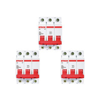 Kit C/3 - Disjuntor Steck Din Tripolar 63A Sd63 3Ka