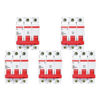 Kit C/5 - Disjuntor Steck Din Tripolar 63A Sd63 3Ka