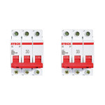 Kit C/2 - Disjuntor Steck Din Tripolar 80A Sd3 10Ka