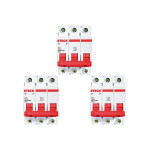 Kit C/3 - Disjuntor Steck Din Tripolar 100A Sd3 10Ka