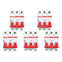 Kit C/5 - Disjuntor Steck Din Tripolar 100A Sd3 10Ka