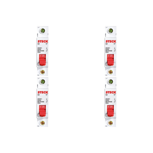 Kit C/4 - Disjuntor Steck Din Unipolar 16A Sd61 3Ka