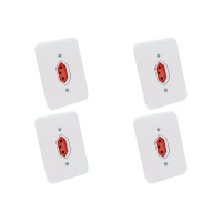 Kit C/4 - Conjunto Radial Pollar 1901376 1Tomada 20A Verm...