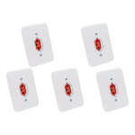 Kit C/5 - Conjunto Radial Pollar 1901376 1Tomada 20A Verm...