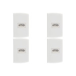 Kit C/4 - Conjunto Peesa Alfa 1545 1Tomada 20A Branco