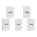 Kit C/5 - Conjunto Peesa Alfa 1545 1Tomada 20A Branco