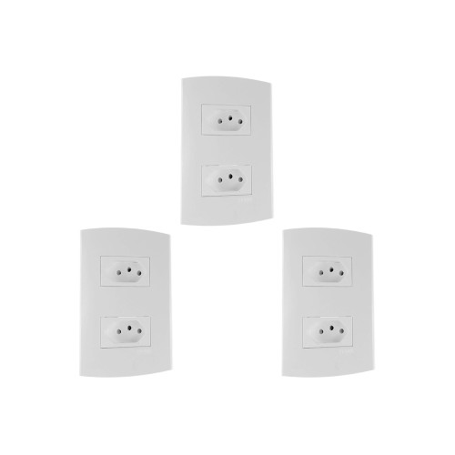 Kit C/3 - Conjunto Peesa Alfa 1544 2Tom 10A Branco
