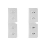 Kit C/4 - Conjunto Peesa Alfa 1544 2Tom 10A Branco