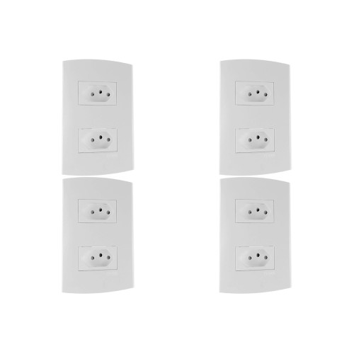 Kit C/4 - Conjunto Peesa Alfa 1544 2Tom 10A Branco