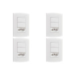Kit C/4 - Conjunto Peesa Alfa 1548A 2 interruptores Sim.T...