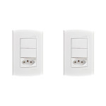 Kit C/2 - Conjunto Peesa Alfa 1548C 1S.1P.Tom 10A Branco