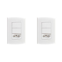 Kit C/2 - Conjunto Peesa Alfa 1548C 1S.1P.Tom 10A Branco