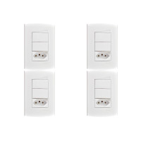Kit C/4 - Conjunto Peesa Alfa 1548C 1S.1P.Tom 10A Branco