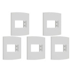 Kit C/5 - Sistema X Peesa Alfa Espelho Placa 4X2 1Ret.P3202