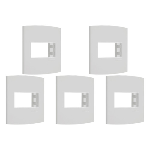 Kit C/5 - Sistema X Peesa Alfa Espelho Placa 4X2 1Ret.P3202