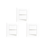 Kit C/3 - Sistema X Peesa Alfa Espelho Placa 4X2 2Ret.P3205