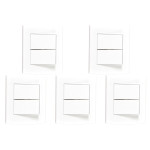 Kit C/5 - Sistema X Peesa Alfa Espelho Placa 4X2 2Ret.P3205