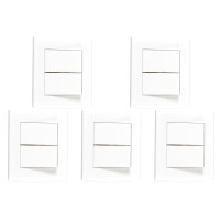 Kit C/5 - Sistema X Peesa Alfa Espelho Placa 4X2 2Ret.P3205