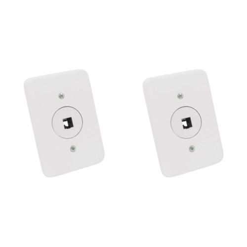 Kit C/2 - Conjunto Radial Pollar 1402025 1Tomada Fone Rj45