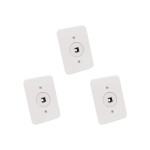 Kit C/3 - Conjunto Radial Pollar 1402025 1Tomada Fone Rj45