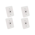 Kit C/4 - Conjunto Radial Pollar 1402025 1Tomada Fone Rj45