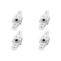 Kit C/4 - Conjunto Radial Pollar 1402007 1T Fone Rj11 S/P
