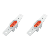 Kit C/2 - Conjunto Radial Pollar 1901377 1Tomada 20A Vermelho S/P