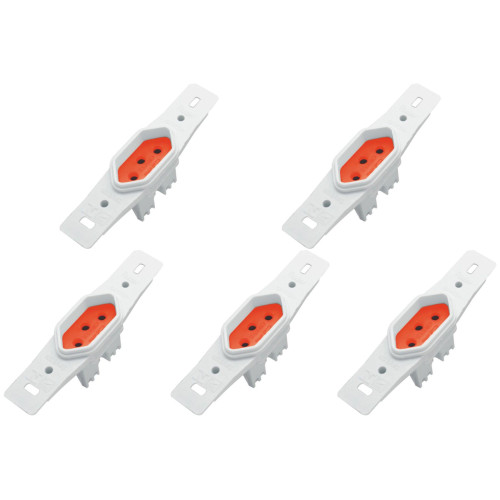 Kit C/5 - Conjunto Radial Pollar 1901377 1Tomada 20A Vermelho S/P