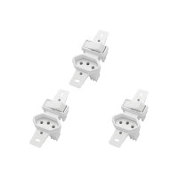 Kit C/3 - Conjunto Radial Pollar 1901137 1S 1Tomada 10A S/P
