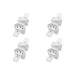 Kit C/4 - Conjunto Radial Pollar 1901137 1S 1Tomada 10A S/P