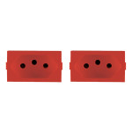 Kit C/2 - Modulo Peesa Alfa 1445V Tomada 20A Vermelho