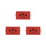Kit C/3 - Modulo Peesa Alfa 1445V Tomada 20A Vermelho