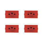 Kit C/4 - Modulo Peesa Alfa 1445V Tomada 20A Vermelho