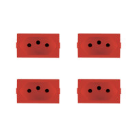 Kit C/4 - Modulo Peesa Alfa 1445V Tomada 20A Vermelho