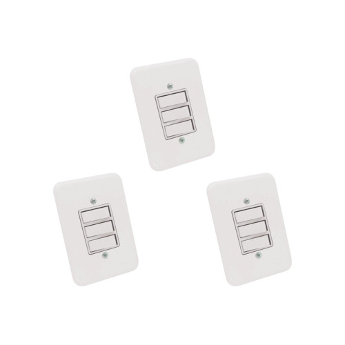 Kit C/3 - Conjunto Radial Pollar 1901008 3 interruptores ...