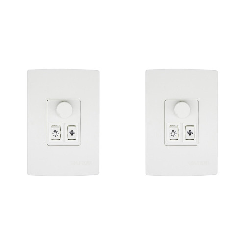 Kit C/2 - Controle Velocidade Rotativo C/Ch Qualitronix Q...