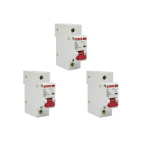 Kit C/3 - Disjuntor Steck Din Unipolar 80A Sd61 C10Ka