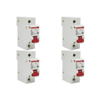Kit C/4 - Disjuntor Steck Din Unipolar 80A Sd61 C10Ka