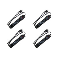 Kit C/4 - Filtro Linha Qualitronix 4 Tomada  Bivolt Preto