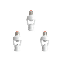 Kit C/3 - Sensor Presenca Exatron C/Soquete E-27 Xc Bivolt