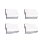 Kit C/4 - Caixa Passagem Pvc 22X18 Perlex Sobrepor