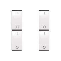 Kit C/4 - Modulo Pial Pop 1 Bipolar 10A Lg010B Branco