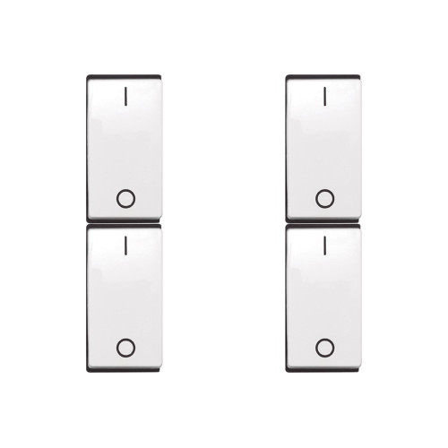 Kit C/4 - Modulo Pial Pop 1 Bipolar 10A Lg010B Branco