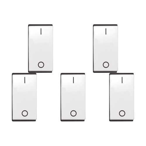 Kit C/5 - Modulo Pial Pop 1 Bipolar 10A Lg010B Branco