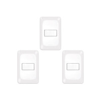 Kit C/3 - Conjunto Pial Pop 1Paralelo 10A Lgx020 Branco