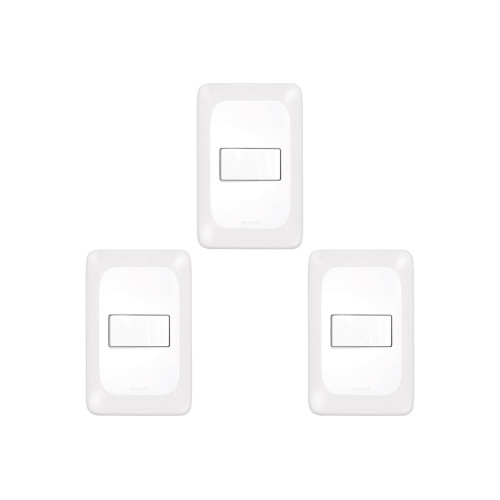 Kit C/3 - Conjunto Pial Pop 1Paralelo 10A Lgx020 Branco