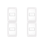Kit C/4 - Conjunto Pial Pop 1Paralelo 10A Lgx020 Branco
