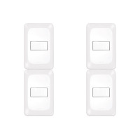 Kit C/4 - Conjunto Pial Pop 1Paralelo 10A Lgx020 Branco