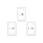 Kit C/3 - Conjunto Pial Pop Conector P/Ant.Tv Lgx060 Branco