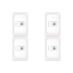 Kit C/4 - Conjunto Pial Pop Conector P/Ant.Tv Lgx060 Branco